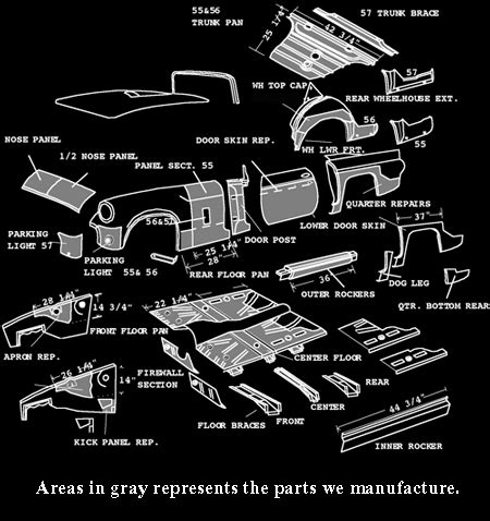 2002 ford thunderbird sheet metal|Ford Thunderbird exterior sheet metal.